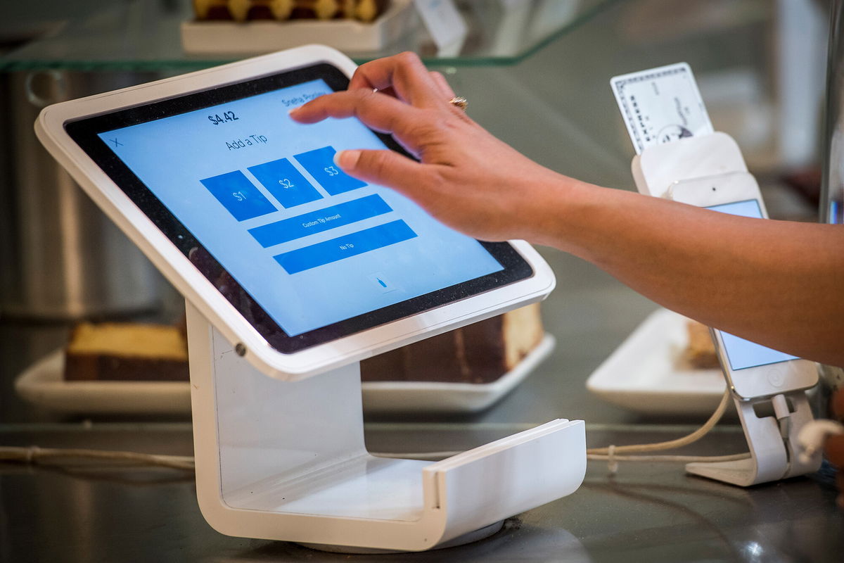 <i>David Paul Morris/Bloomberg/Getty Images</i><br/>Digital payment company Square allows merchants to select between a 