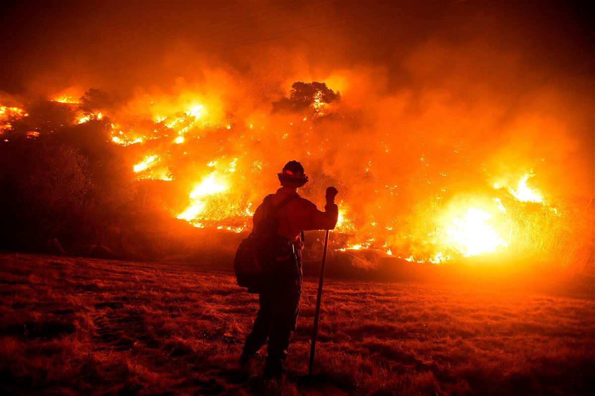 <i>Ringo Chiu/AFP/Getty Images</i><br/>Federal wildland firefighters