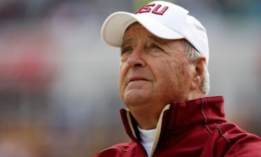 Bobby Bowden watches as his team