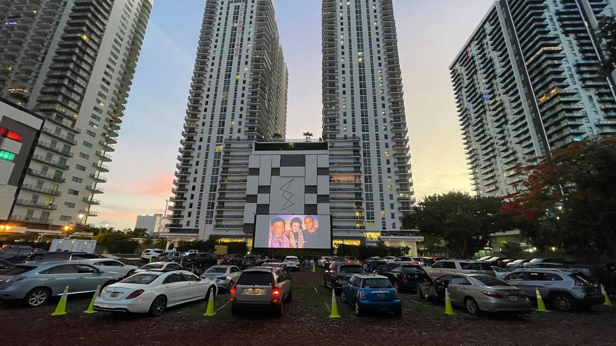 <i>Alexander Tamargo/HBO/Getty Images</i><br/>A view of the Miami Screening of the HBO Documentary Film 'Revolution Rent' at Nite Owl Drive-In Theater on June 10