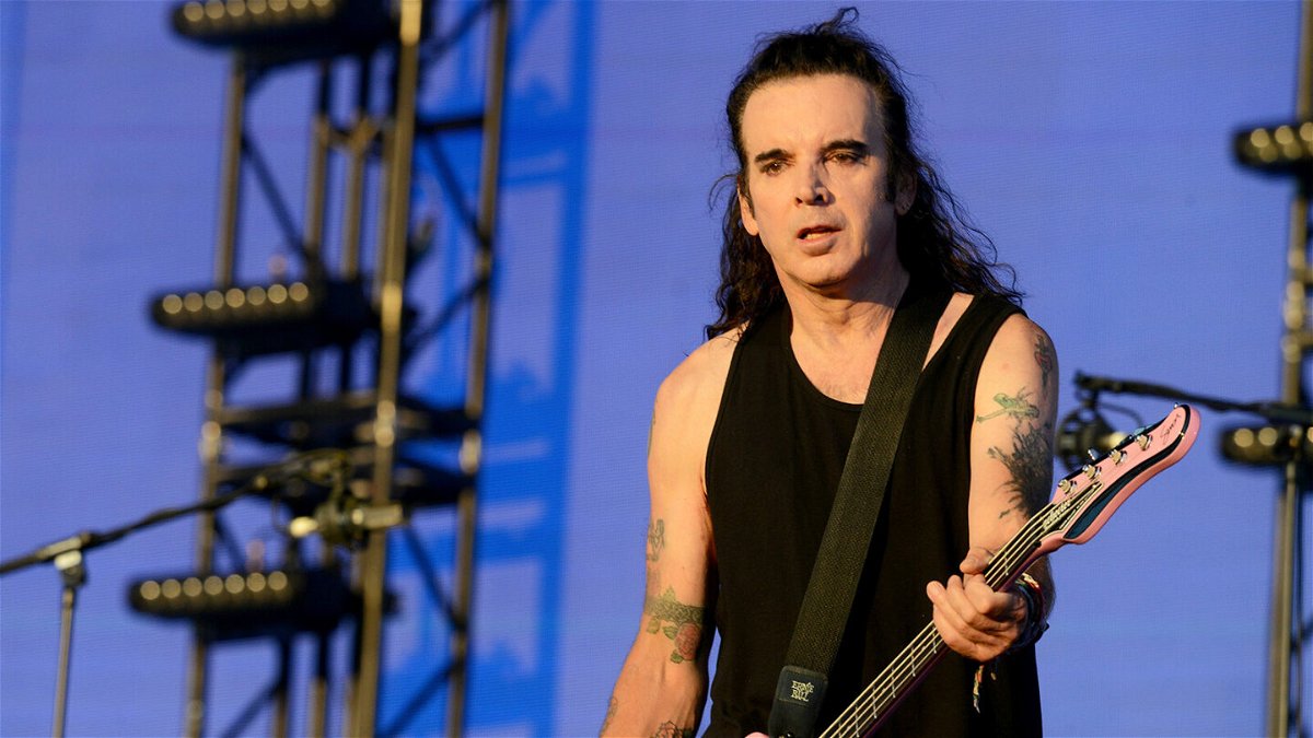 <i>Dave J. Hogan/Getty Images</i><br/>Simon Gallup of The Cure performs in Hyde Park on July 7