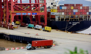 The Meishan terminal at the Ningbo-Zhoushan Port in eastern China resumed operations Wednesday
