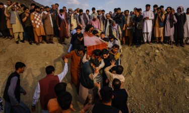 Reporters and activists urge the press to stay focused on Afghan civilians after the United States has completed withdrawal from the Country. A mass funeral is here held for members of an Afghan family killed in a U.S. drone airstrike