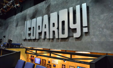 The Jeopardy studio as seen at Sony film studios in Los Angeles.