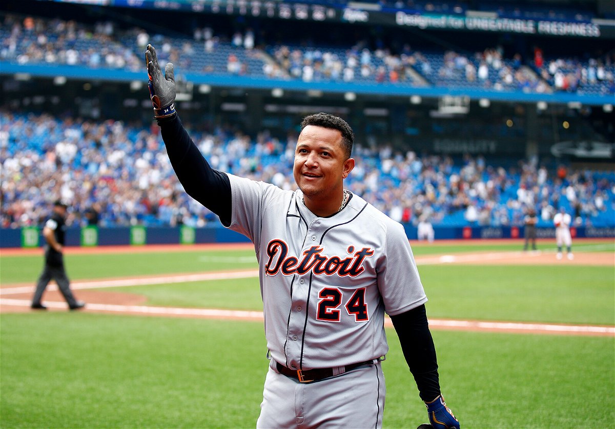 <i>Vaughn Ridley/Getty Images</i><br/>Detroit Tigers first baseman Miguel Cabrera