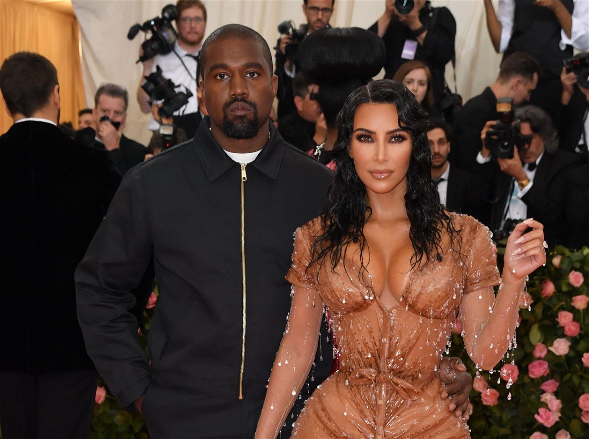 <i>Angela Weiss/AFP/Getty Images</i><br/>Kim Kardashian West and Kanye West