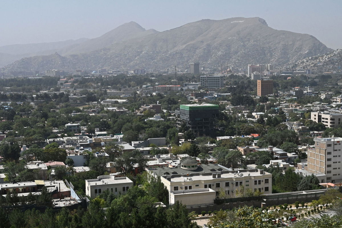 <i>Wakil Kohsar/AFP/Getty Images</i><br/>Nearly two dozen San Diego students and their families are stuck in Afghanistan. This picture taken on August 15 shows a general view of Kabul.