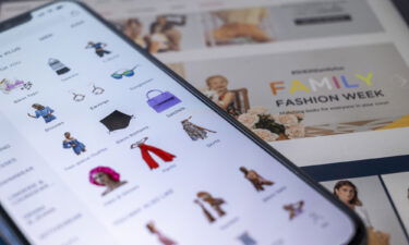 A selection of Shein apparel and accessories are displayed on its app in Hong Kong.