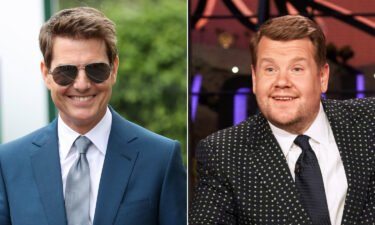 Tom Cruise wanted to land his helicopter in James Corden's yard.