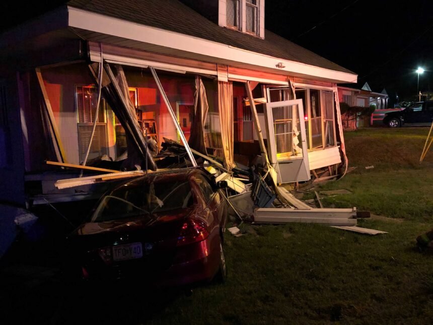 Car crashes into house along East Ash St. in Columbia on Sept. 20th, 2021