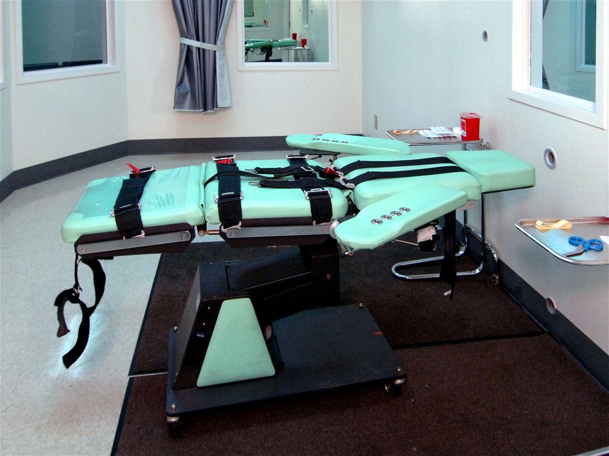 The lethal injection room at San Quentin State Prison, California.