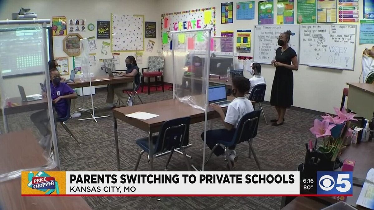 <i>KCTV/KSMO</i><br/>Kansas City area private schools are seeing increased interest in enrollment from former public school families. Harvest Christian School has seen an influx of students from public school.