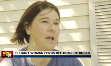 Carla Stanfill  let her dog outside on August 28 when an intruder forced his way into her home. She said she fought himoff.