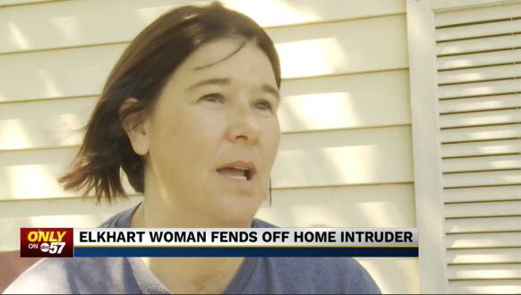 <i>WBND</i><br/>Carla Stanfill  let her dog outside on August 28 when an intruder forced his way into her home. She said she fought himoff.