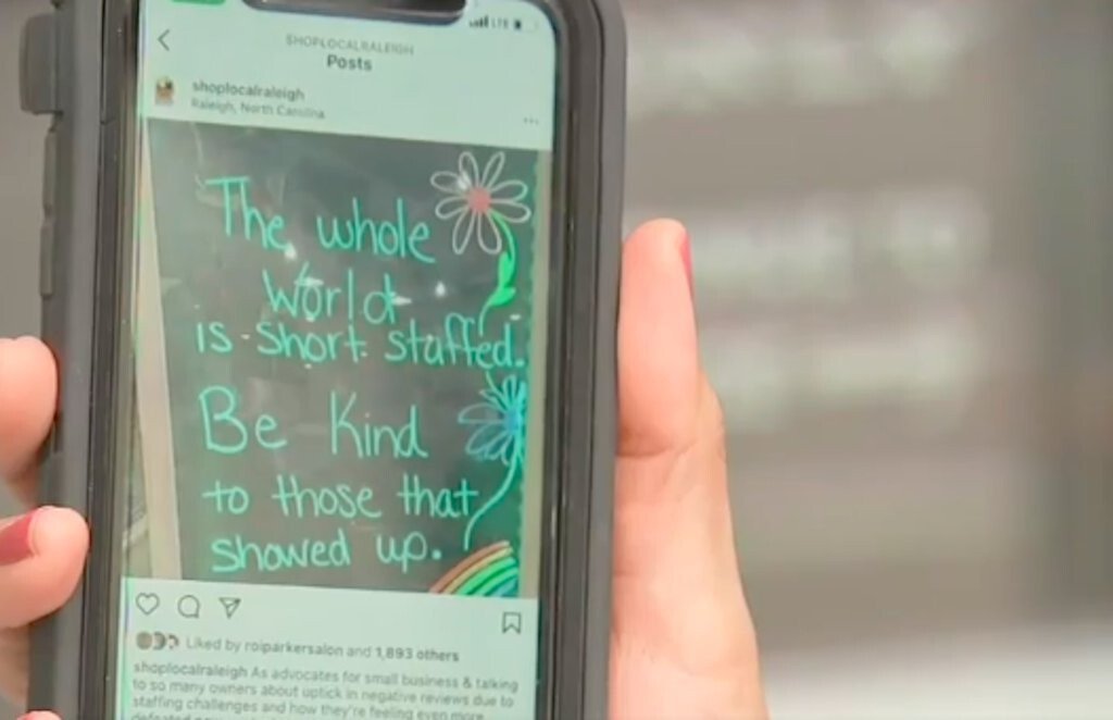 <i>WTVD</i><br/>Shop Local Raleigh posted on Instagram that many business owners are talking about an uptick in negative reviews. 