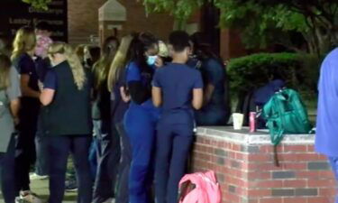 The University of Alabama at Birmingham had dozens of nurses protesting