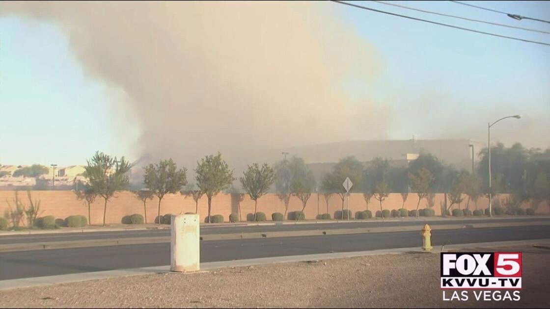 <i>KVVU</i><br/>The fire was reported near Cheyenne Ave. and Commerce St. just after 5 a.m. Sept. 13 at the Republic Services Southern Nevada Recycling Center