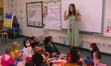 First-year kindergarten teacher Tiffany Dorn at Sugarloaf Elementary seems like a natural