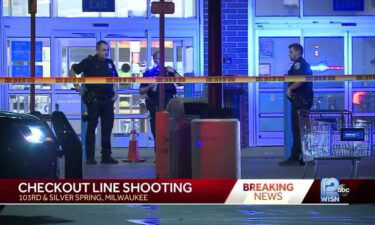 Milwaukee police are investigating a shooting in a Walmart checkout line.