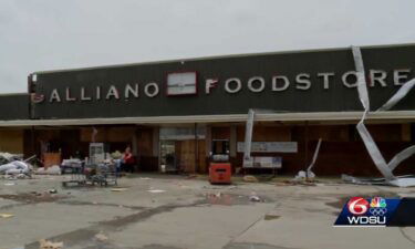 Workers at the Galliano Food Store have spent more than a week tossing soaked and spoiled items from shelves. They were able to donate about 20% of its stock to churches and charities