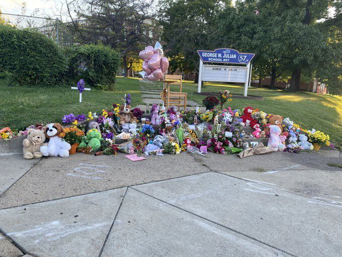 <i>WISH</i><br/>The school yard outside of George Julian School 57 was lit up with candles as dozens from the Irvington community remembered 7-year-old Hannah Crutchfield