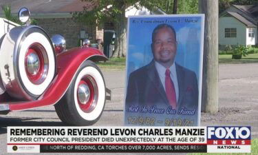 The Mobile Alabama community on September 26 honored Levon Manzie