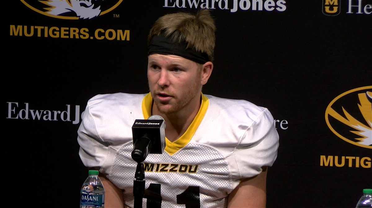 Mizzou wide receiver Barrett Banister answered questions ahead of the team's matchup with Boston College on Sept. 22, 2021. 