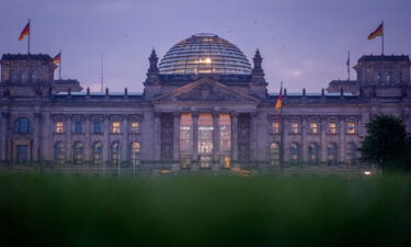 The Reichstag building in Berlin