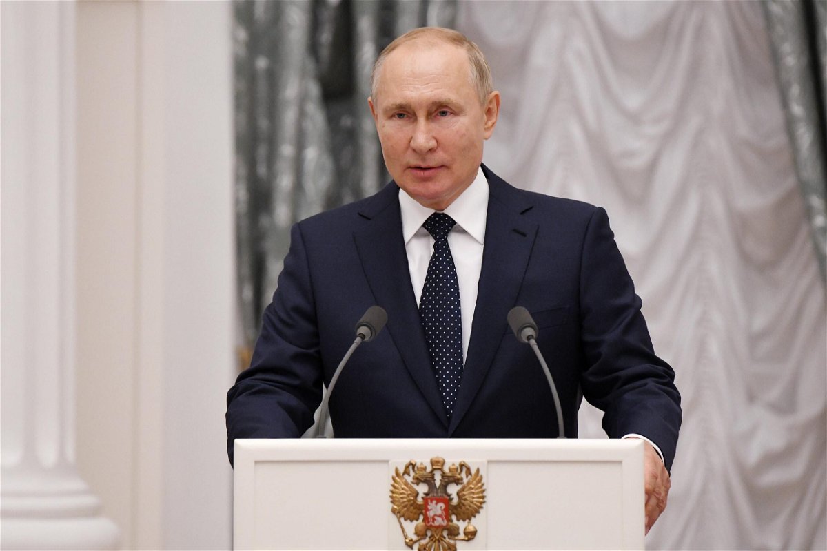<i>Valery Melnikov/TASS/POOL/Getty Images</i><br/>'Several dozen' in Russian President Vladimir Putin's inner circle have tested positive for coronavirus. Putin is seen here at the Kremlin on Monday.