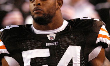 Robert McCune at a 2009 preseason game while he was trying to make the Cleveland Browns roster.