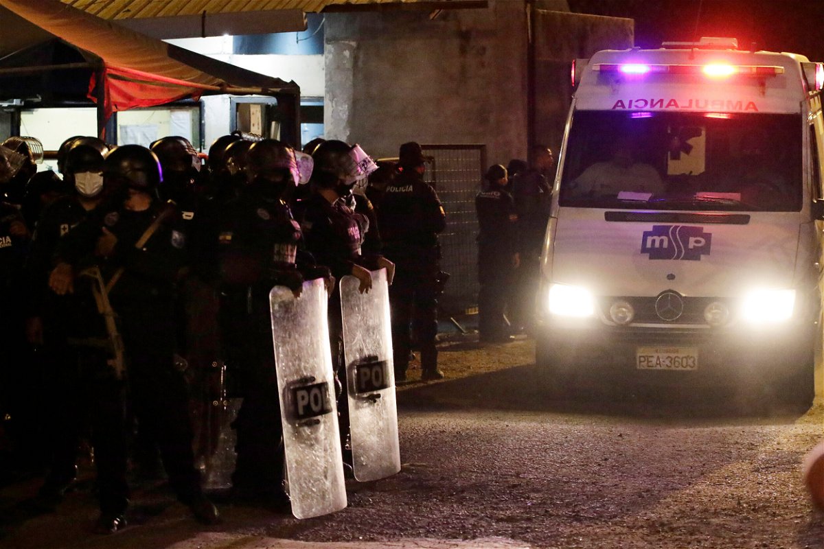 <i>Angel DeJesus/AP</i><br/>An ambulance leaves from the Litoral penitentiary after a riot