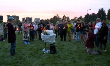 A small crowd gathered in Salt Lake City Wednesday night to mourn Gabbi Petito