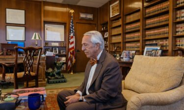 Judge Charles Breyer sits in his chambers at the federal courthouse in San Francisco in 2016.  Breyer is a member of the sentencing commission.