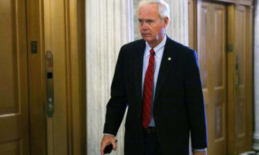 U.S. Sen. Ron Johnson (R-WI) arrives for a vote at the Senate chamber at the U.S. Capitol on June 22 in Washington