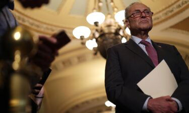 Senate Majority Leader Chuck Schumer on $3.5 trillion bill: 'We're moving full speed ahead.' Schumer is seen here at the U.S. Capitol July 13