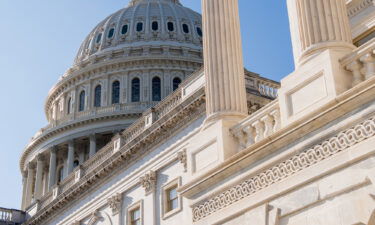 The outside of the US Capitol is seen in Washington