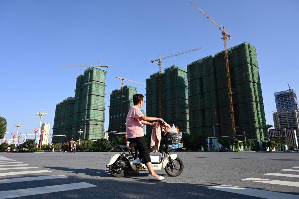 <i>JADE GAO/AFP/Getty Images</i><br/>Evergrande housing complex in Zhumadian
