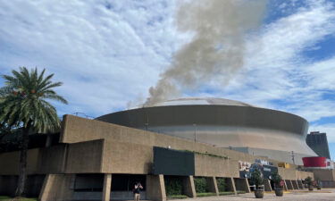 The New Orleans Fire Department responded to a fire at the Superdome on September 21.