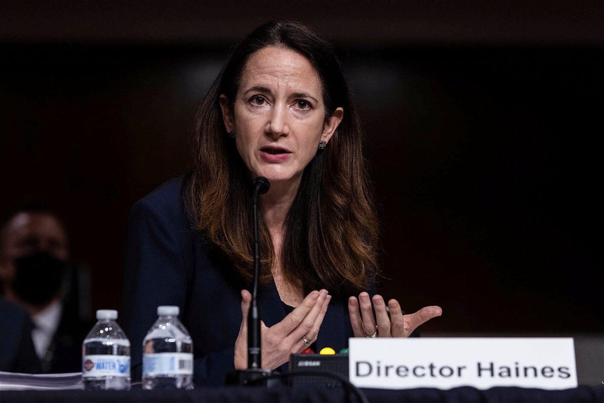 <i>Graeme Jennings/Pool/AP/FILE</i><br/>Director of National Intelligence Avril Haines testifies during a Senate Armed Services Hearing to examine worldwide threats on Capitol Hill