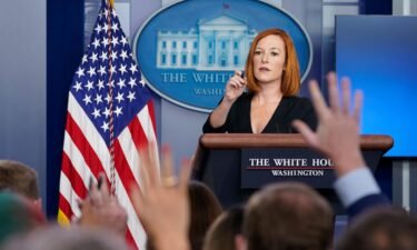White House press secretary Jen Psaki speaks during the daily briefing at the White House