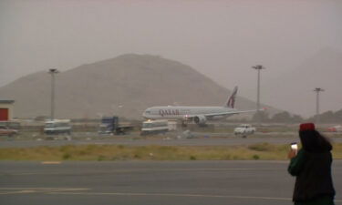 More than 100 Americans were evacuated from Afghanistan on private charter on Tuesday. In this image