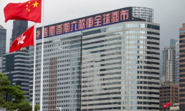 China Evergrande Centre in the Wan Chai district of Hong Kong.