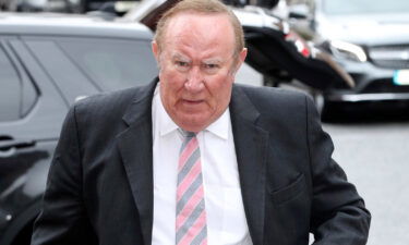 Andrew Neil arrives for the memorial service for photographer Terry O'Neill at The Grosvenor Chapel