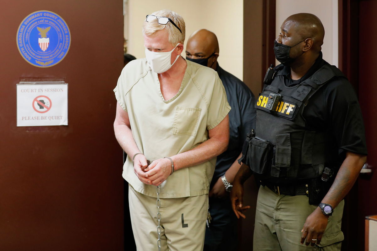 <i>Mic Smith/AP</i><br/>Alex Murdaugh walks into his bond hearing on September 16.