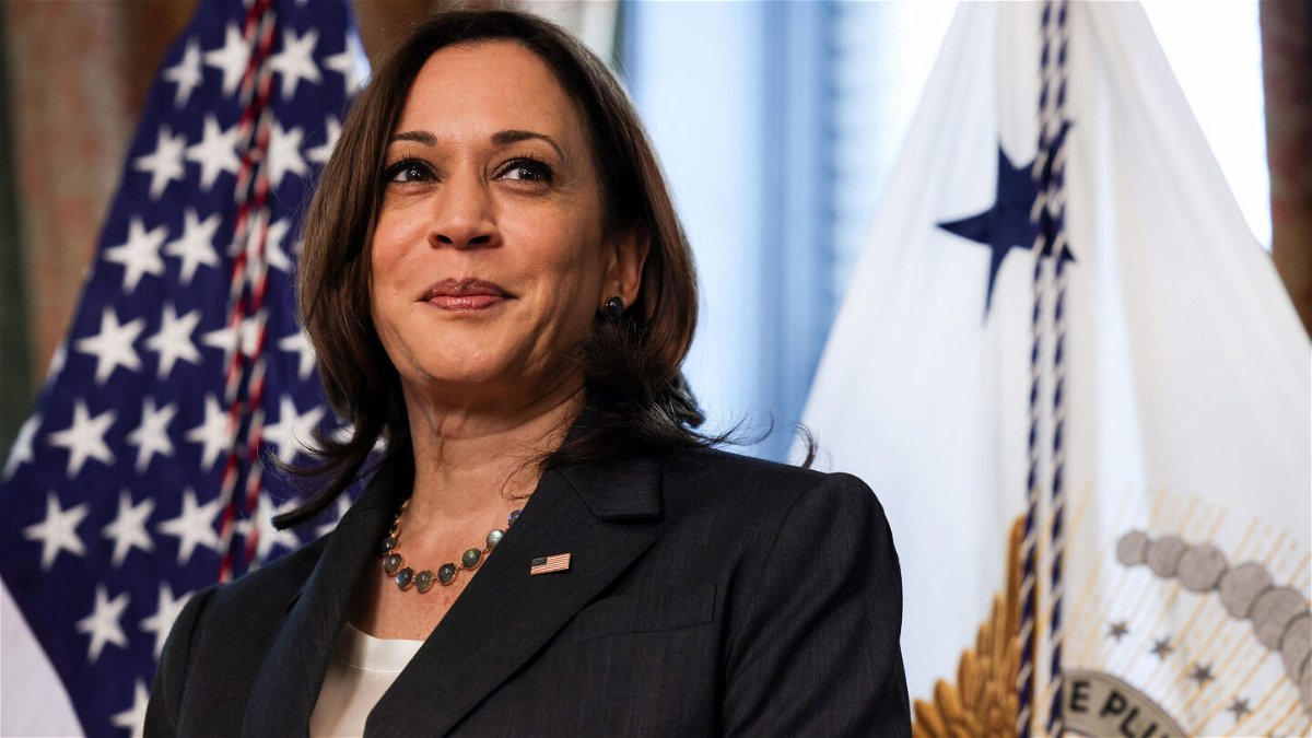 <i>Anna Moneymaker/Getty Images</i><br/>Vice President Kamala Harris will campaign with California Gov. Gavin Newsom on Wednesday in the Bay Area.