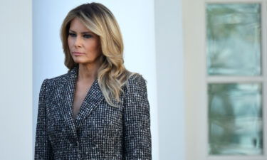 Then-first lady Melania Trump