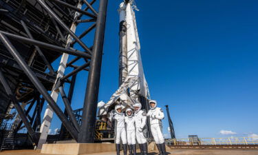 The Inspiration4 crew before boarding the Crew Dragon capsule on September 15