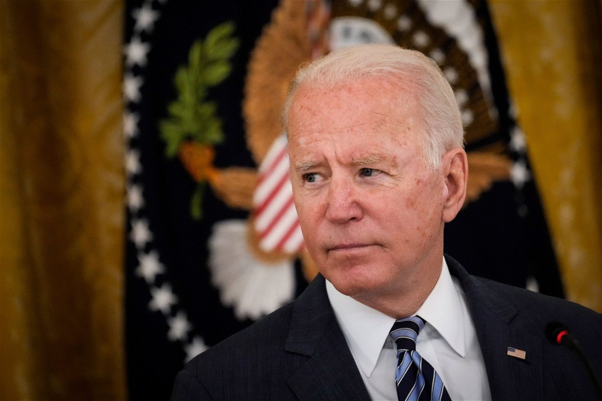 <i>Drew Angerer/Getty Images</i><br/>President Joe Biden faces a reckoning on his agenda as top aides start to temper expectations. Biden is seen here at the White House on August 25