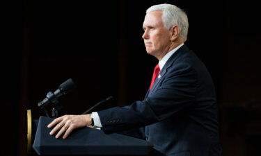 Vice President Mike Pence speaks during a visit to Rock Springs Church to campaign for GOP Senate candidates on January 4