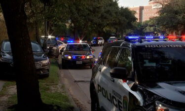 Police are responding to reports of two officers shot in Houston.